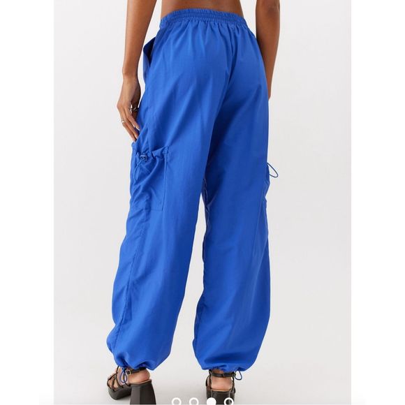 Urban Renewal NWT Made In The USA Nylon Balloon Pant- Blue, Size Medium, MP $79 - Picture 2 of 12